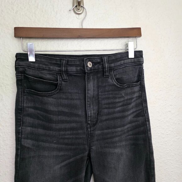 American Eagle Next Level Stretch Highest Rise Jeggings Zipper Ankles Size 8 - Picture 2 of 7